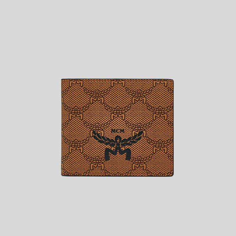 MCM Small Himmel Bifold Wallet In Lauretos Cognac MXSESAC01CO001