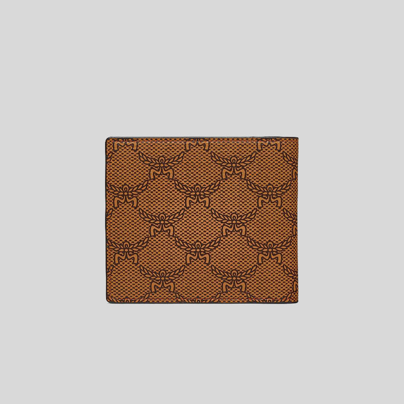 MCM Small Himmel Bifold Wallet In Lauretos Cognac MXSESAC01CO001