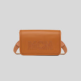 MCM Aren Camera Bag in Spanish Calf Leather Cognac MXZDATA15CO001