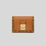 MCM Tracy Wallet in Visetos Cognac MYSDSXT02CO001 lussocitta lusso citta