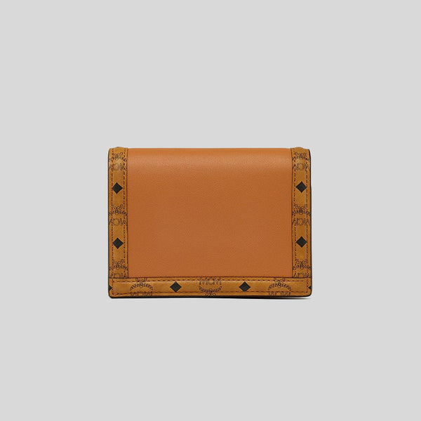 MCM Tracy Wallet in Visetos Cognac MYSDSXT02CO001