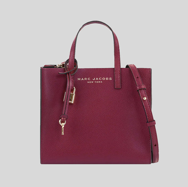 Marc Jacobs Mini Grind Coated Leather Tote Pomegranate M0015685