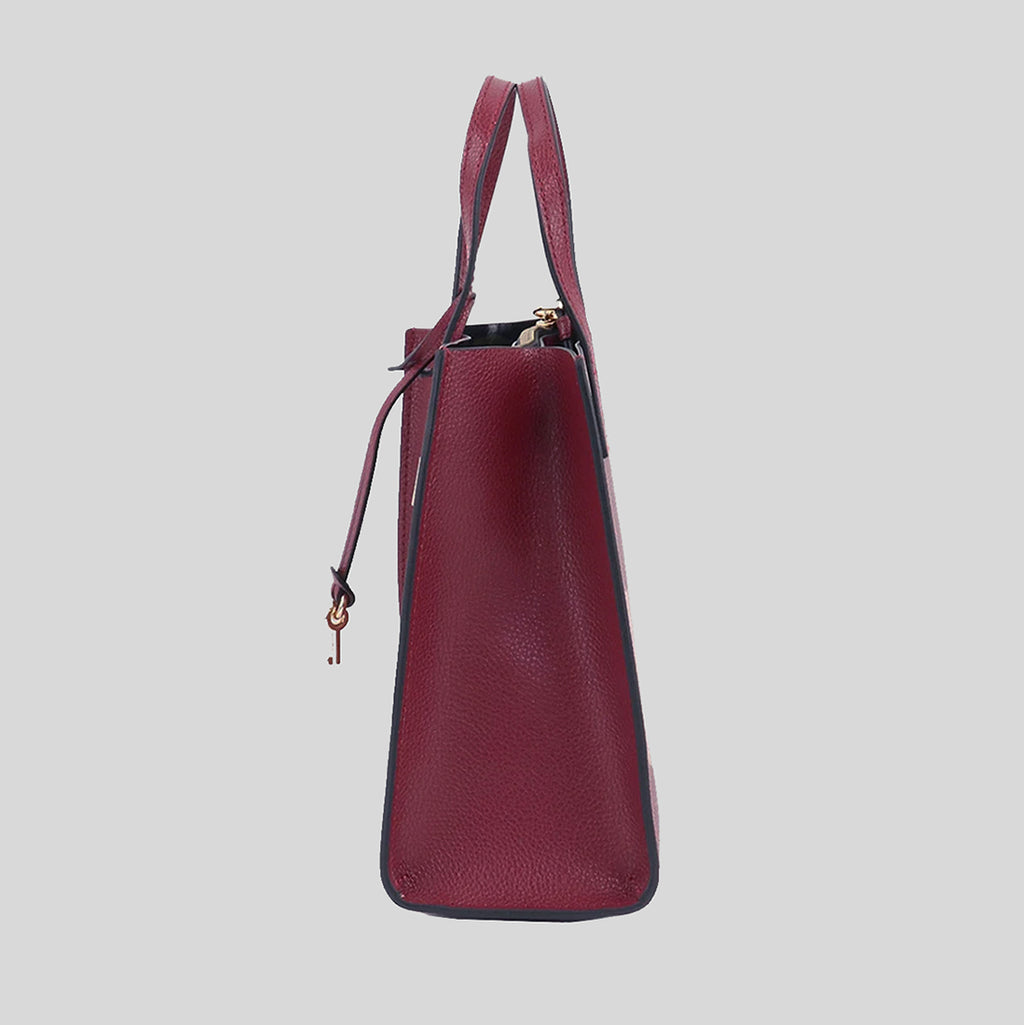 Marc Jacobs Mini Grind Coated Leather Tote Pomegranate M0015685 ...