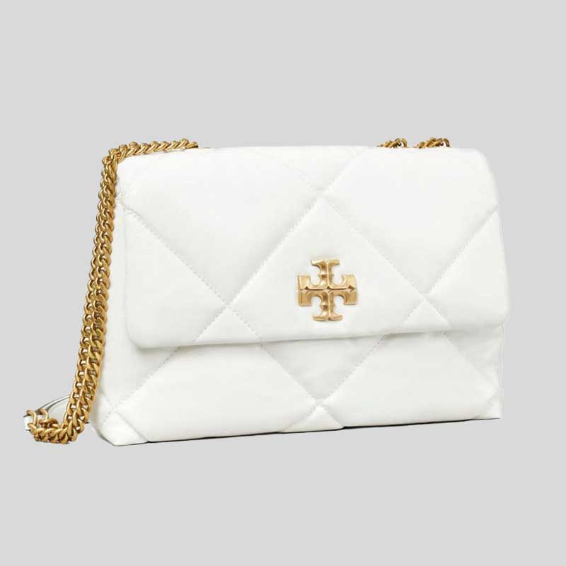 TORY BURCH Kira Diamond Quilt Convertible Shoulder Bag Blanc 154704 LussoCitta