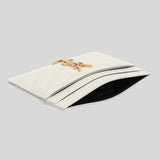 SAINT LAURENT YSL Cassandre Matelasse Card Case In Grain De Poudre Embossed Leather Crema Soft 423291