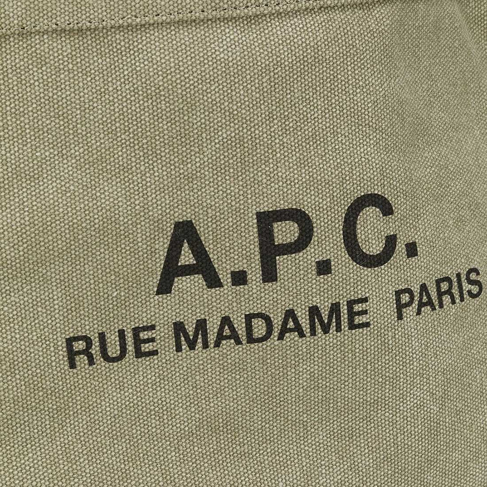 ☆A.P.C.☆ Recuperation Cabas Tote Bag Khaki CODBMH61318JAA Recovery shopping bag - Khaki - Stonewashed raw cotton