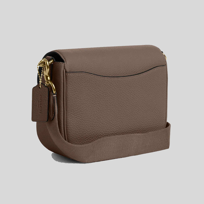 COACH Amelia Saddle Bag Dark Stone CP107