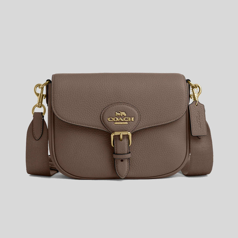COACH Amelia Saddle Bag Dark Stone CP107