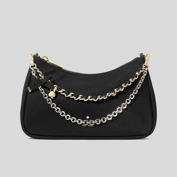 KATE SPADE Margot Nylon Convertible Crossbody Bag Black KN256