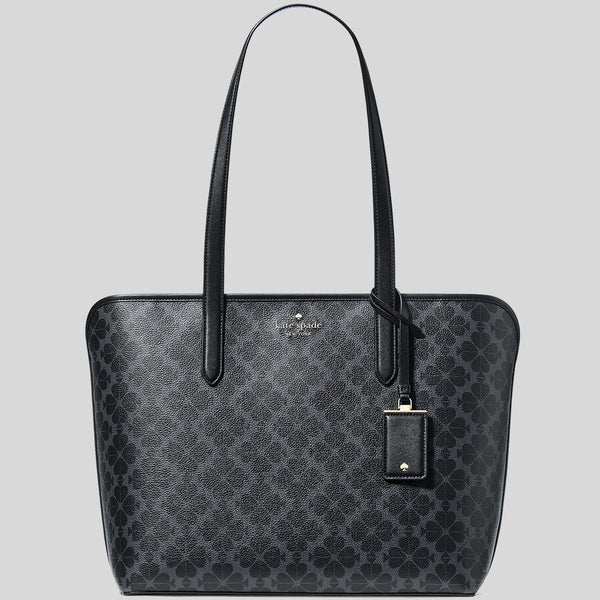 KATE SPADE Spade Flower PVC Tote Black KG086