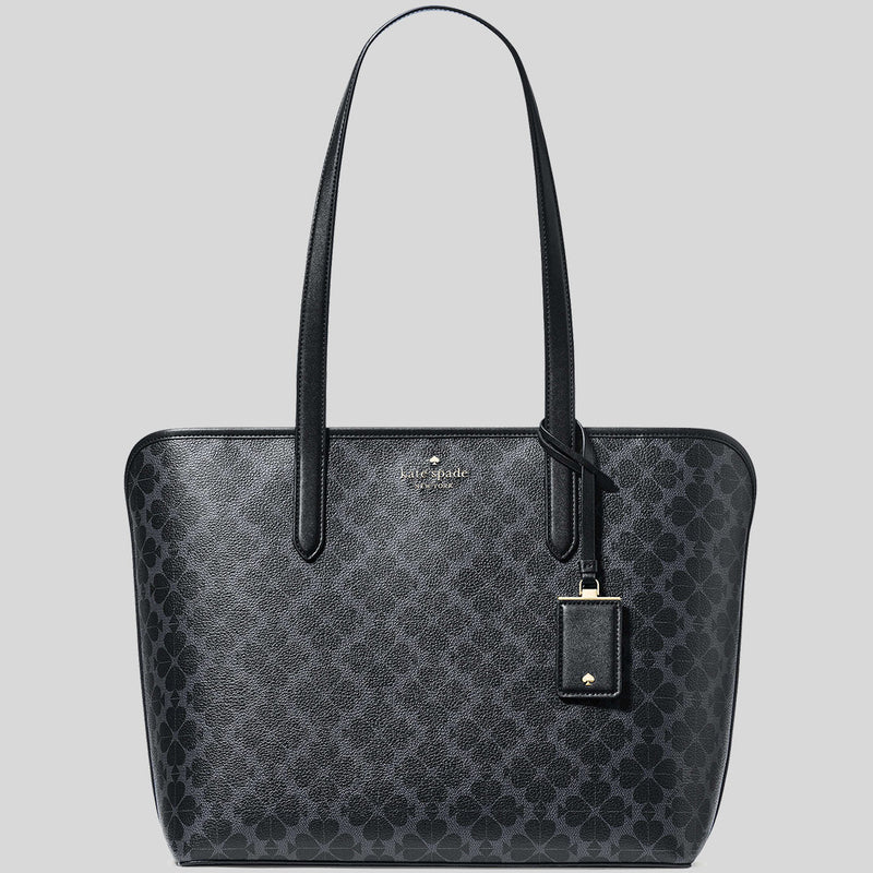 KATE SPADE Spade Flower PVC Tote Black KG086