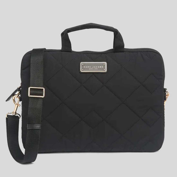 Marc Jacobs Quilted Nylon Laptop Bag Black S550M06FA21