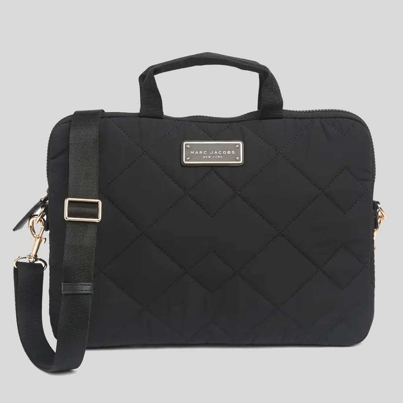 Marc Jacobs Quilted Nylon Laptop Bag Black S550M06FA21