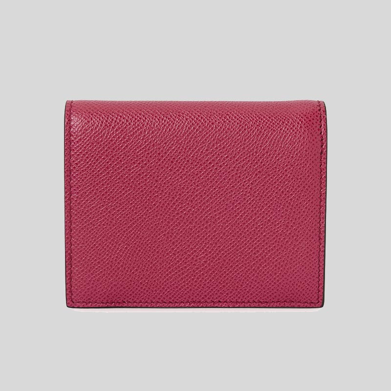 Salvatore Ferragamo Calf Leather Small Bifold Wallet Ribes 0755265