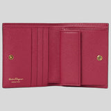Salvatore Ferragamo Calf Leather Small Bifold Wallet Ribes 0755265