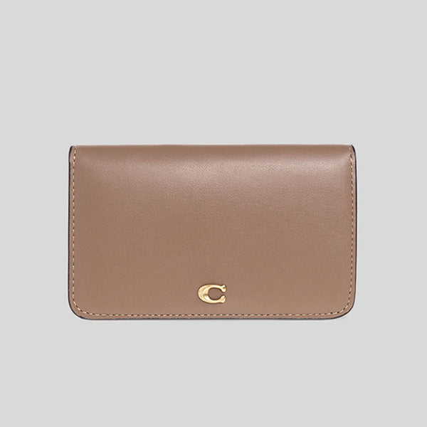 COACH Slim Card Case Dark Stone C4818