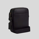 COACH Turnlock Crossbody Bag In Signature Canvas Charcoal/Black CAJ30