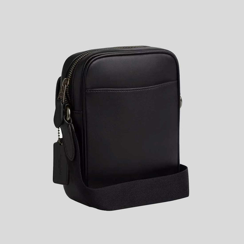 COACH Turnlock Crossbody Bag In Signature Canvas Charcoal/Black CAJ30