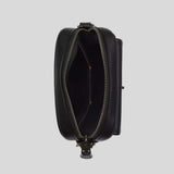 COACH Turnlock Crossbody Bag In Signature Canvas Charcoal/Black CAJ30