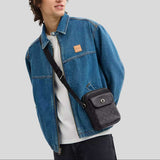 COACH Turnlock Crossbody Bag In Signature Canvas Charcoal/Black CAJ30
