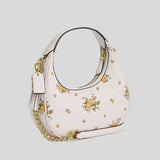 COACH Carmen Mini Crossbody Bag With Floral Print Chalk Multi CAK90