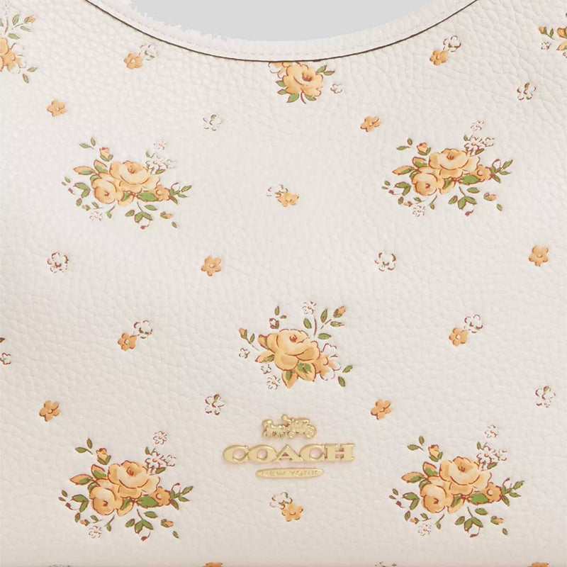 COACH Laurel Shoulder Bag With Floral Print Chalk Multi CAL43
