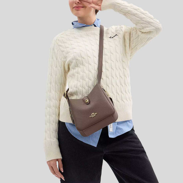 COACH Hadley Mini Crossbody Bag Dark Stone CAL60