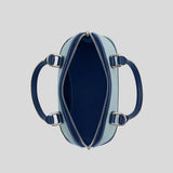 COACH Sabrina Satchel Bag In Colorblock Light Blue/Deep Blue CAM56