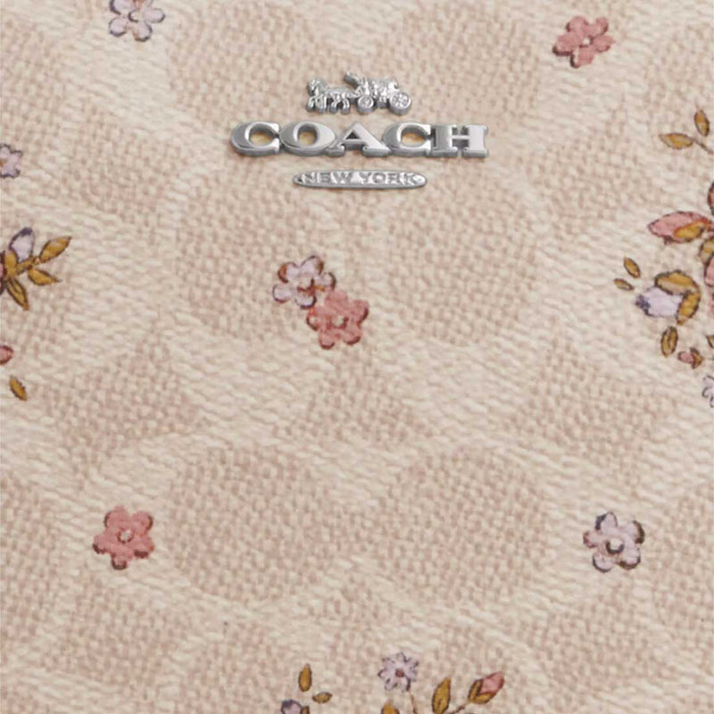 COACH Nolita 19 In Signature Canvas With Floral Print Sand Multi CAQ19