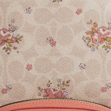 COACH Court Backpack In Signature Canvas With Floral Print Sand Multi CAS40