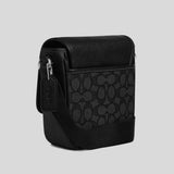 COACH Lucas Crossbody Bag In Signature Jacquard Charcoal/Black CAT13