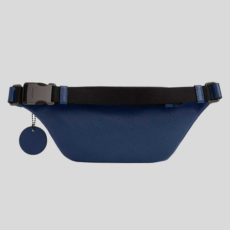 COACH Warren Mini Belt Bag With Baseball Print Deep Blue Multi CAX43