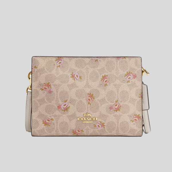 ショルダーバッグ・ポシェット COACH Slim Crossbody Bag In Signature Canvas  CAR12 NWT Coach Slim Crossbody Bag In Signature Canvas CAR12 In