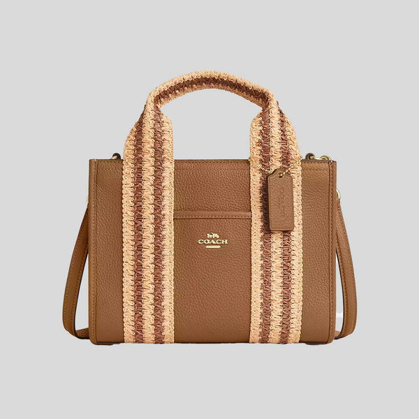 COACH Smith Tote Bag 24 Honey Brown Multi CBG91