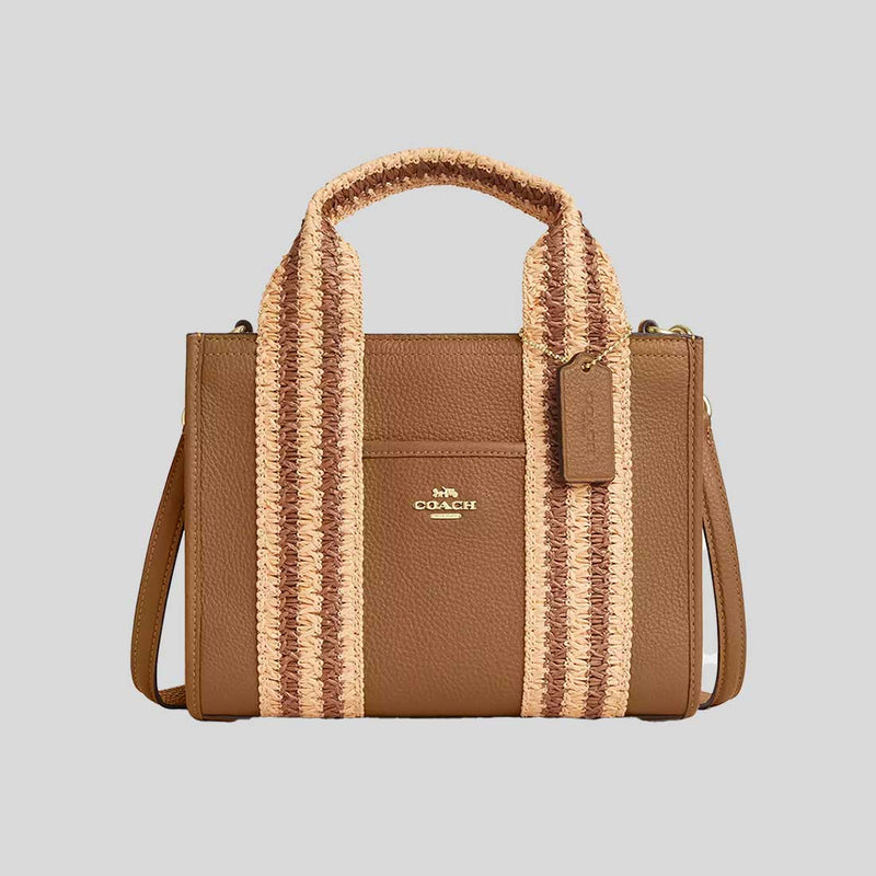 COACH Smith Tote Bag 24 Honey Brown Multi CBG91