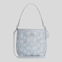Image 12: COACH City Bucket Bag In Sketch Signature Canvas Ice Blue CBH90