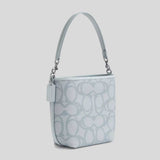 COACH City Bucket Bag In Sketch Signature Canvas Ice Blue CBH90