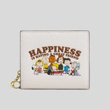 COACH Coach X Peanuts Snap Wallet Chalk Multi CBN36