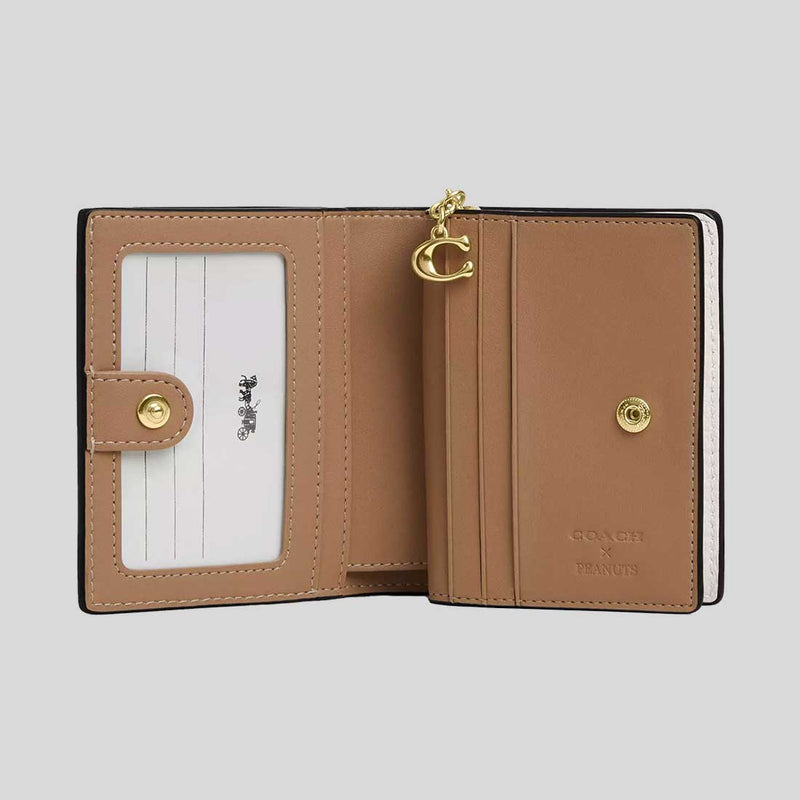 COACH Coach X Peanuts Snap Wallet Chalk Multi CBN36