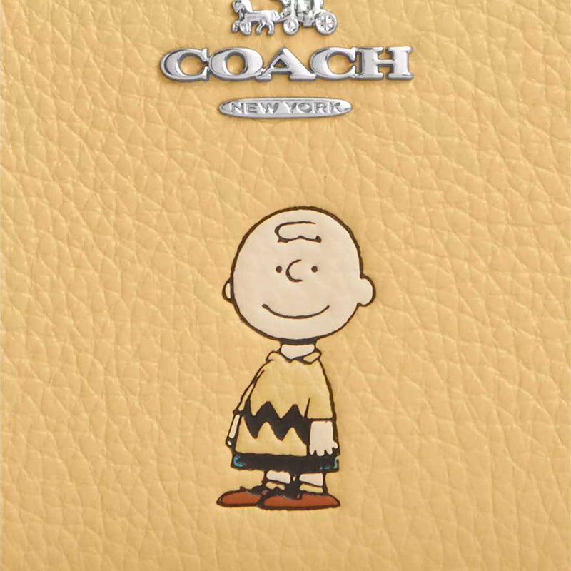 COACH Coach X Peanuts Snap Wallet With Charlie Brown Hay Multi CBN90