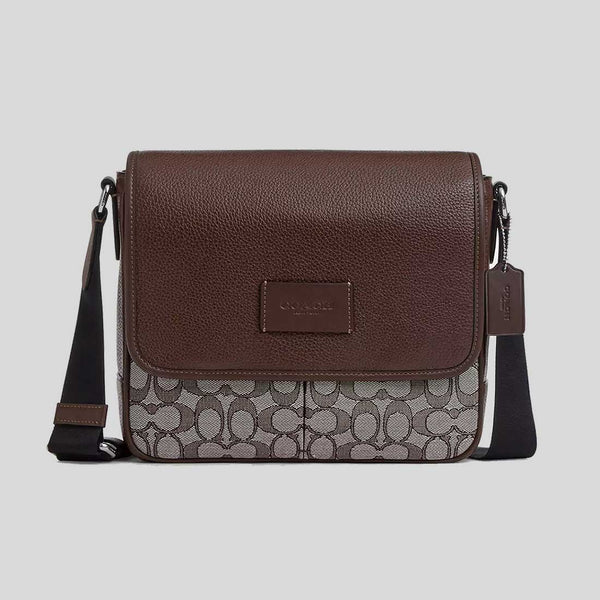 COACH Sprint Map Bag 25 In Signature Jacquard Oak/Maple CE534