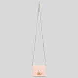 Salvatore Ferragamo Calf Leather Small Wallet On Chain Nylund Pink 0746681