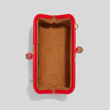Coach Nora Kisslock Crossbody With Strawberry Electric Red CH339