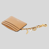 CHLOE Charms Card Holder In Grained Leather Biscotti Beige CH25AP977Q12268