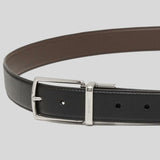 Coach Mens Harness Buckle Cut To Size Reversible Belt, 32 Mm Black F64824