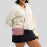COACH Mini Jamie Camera Bag With Star Print Silver/Dusty Pink Multi CCI73
