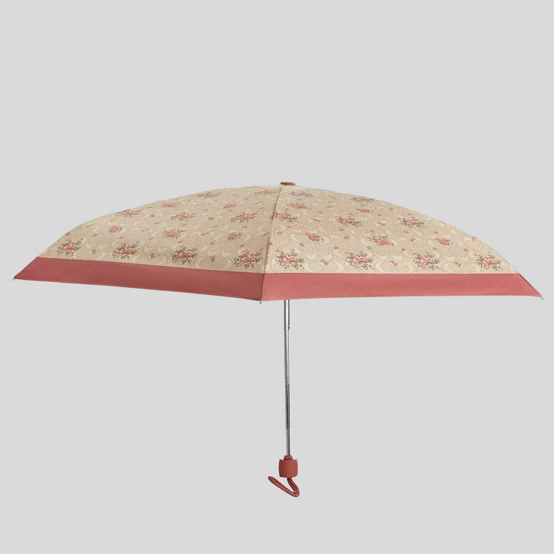 COACH Uv Protection Mini Umbrella With Floral Print Sand Multi CCS84