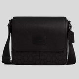 COACH Sprint Map Bag 25 In Signature Jacquard Charcoal/Black CE534