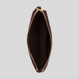 COACH Corner Zip Wristlet Dark Wine CV396