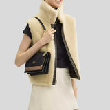 COACH Klare Crossbody Bag In Signature Canvas Tan/Black CV978